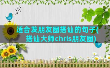 适合发朋友圈搭讪的句子(搭讪大师chris朋友圈)